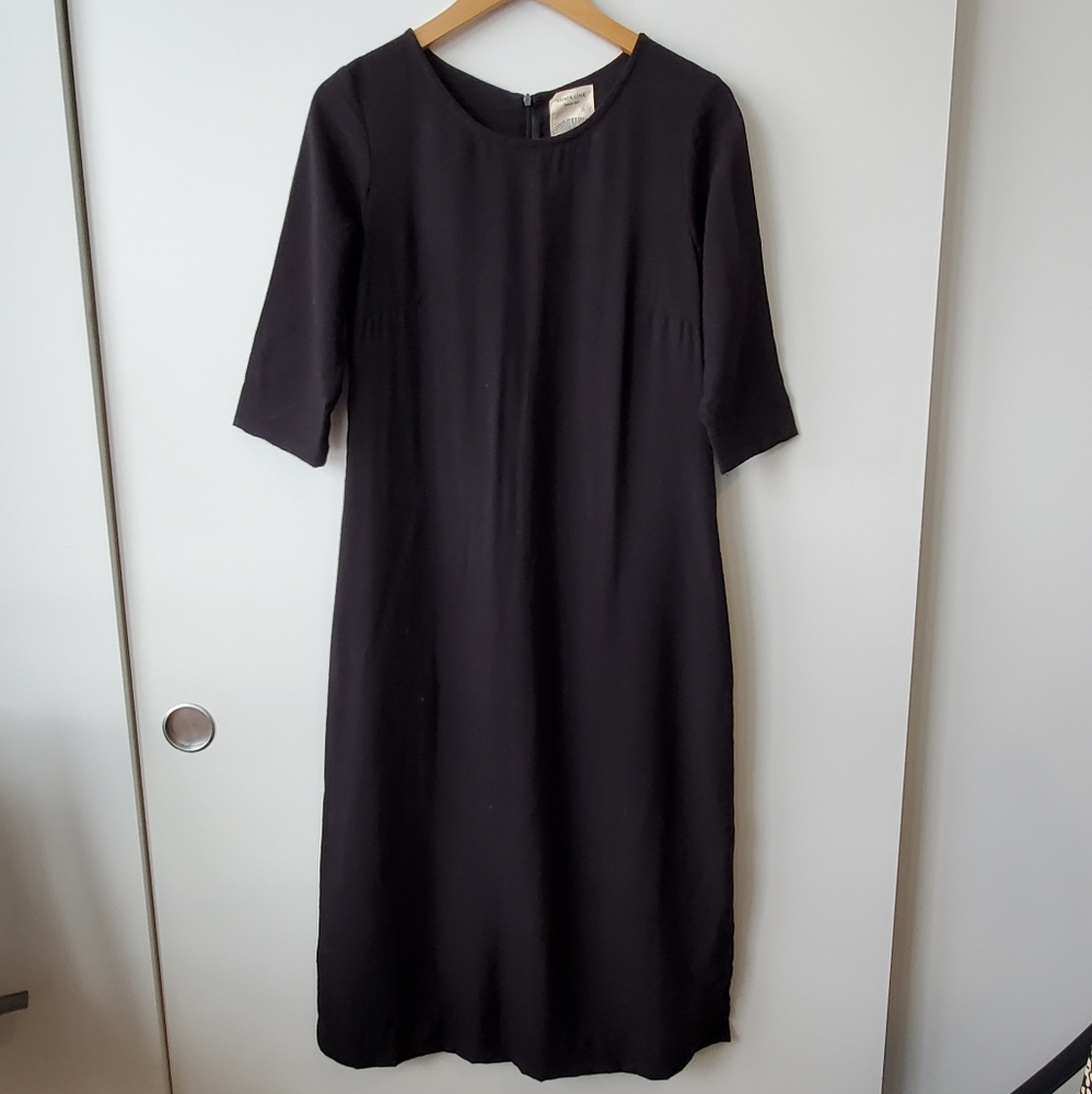 Sunja Link Black Rayon Dress - Picture 6 of 7